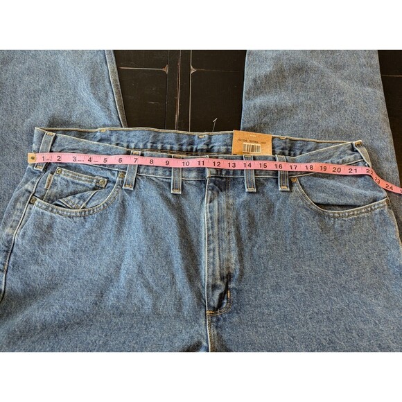 Carhartt Straight Fit Blue Jeans Stonewash Mens Size 44x32 New NWT - Picture 6 of 9